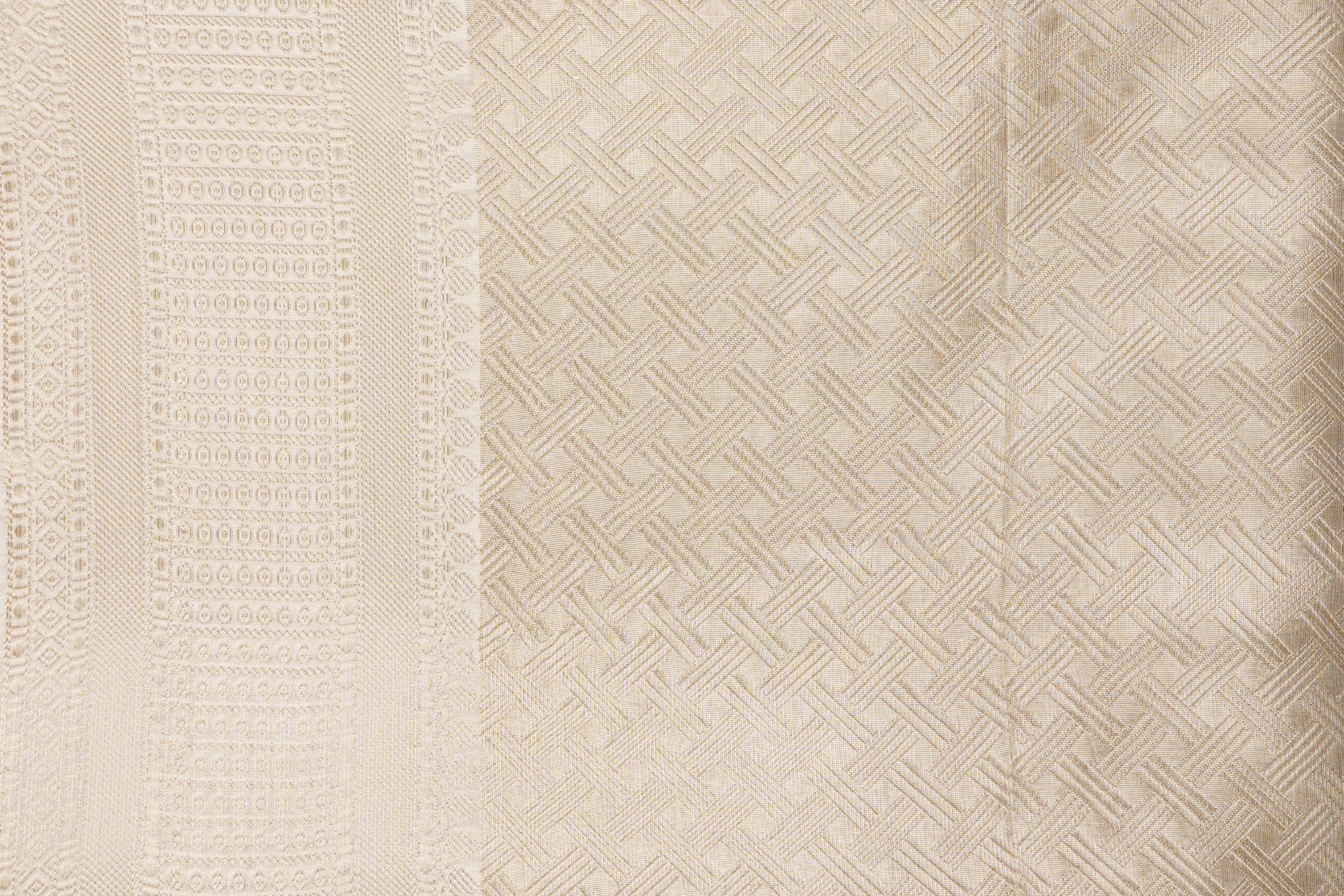 White Pure Katan Silk Brocade Banarasi Handloom Saree