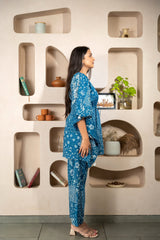 COTTON TABLE KAFTAN PAJAMA SET