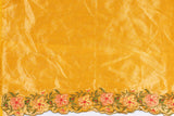 Yellow Pure Tissue Silk Hand Embroidered Banarasi Handloom Saree