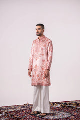 Blush Pink Floral Printed Kurta
