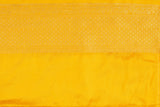 Bright Yellow Pure Silk Banarasi Handloom Saree
