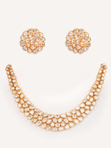 Elegant and classic moissanite necklace set with studs
