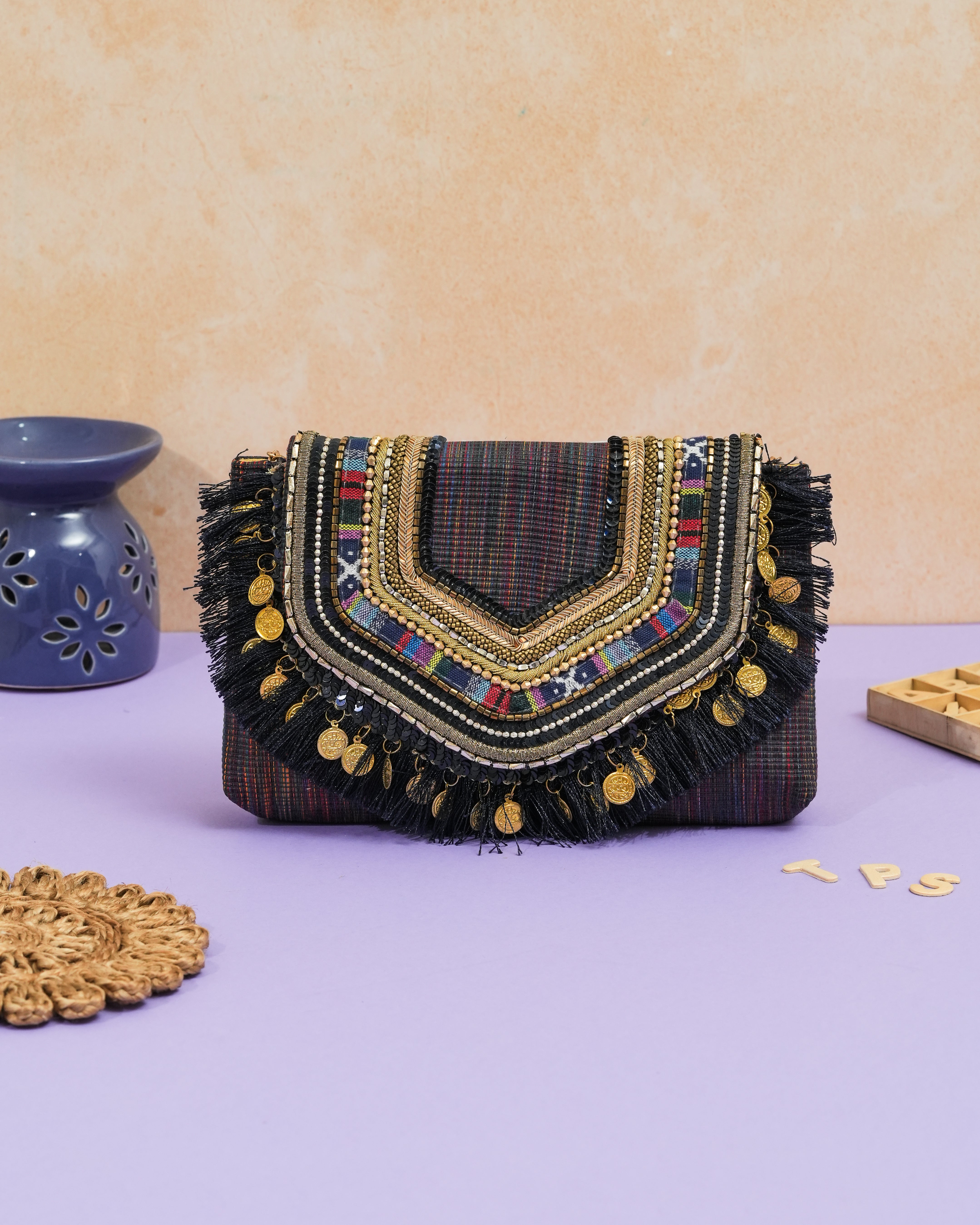 Boho Love clutch