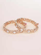 Elegant and classic kundan pair of bangles