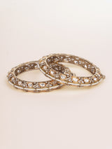 Pair of classic two tone kundan polki bangles