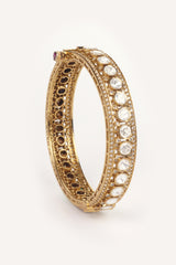 Pair of classic two tone kundan polki bangles