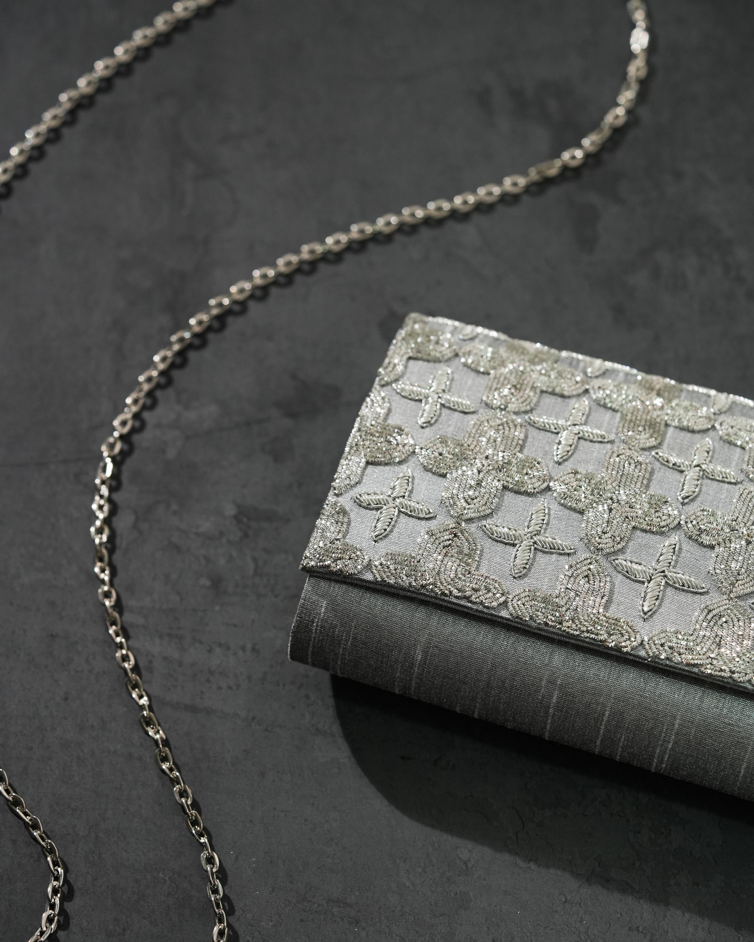 S for Silver clutch