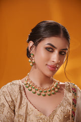 Bold and dramatic moissanite necklace set with matching earrings