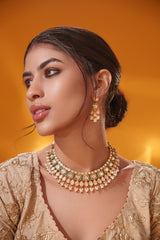 Dramatic and stylish moissanite set with matching earrings
