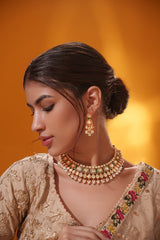 Dramatic and stylish moissanite set with matching earrings