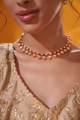 Elegant and classy moissanite necklace set with matching earrings
