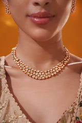Elegant and classic moissanite necklace set with studs