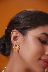 Elegant and classic moissanite necklace set with studs