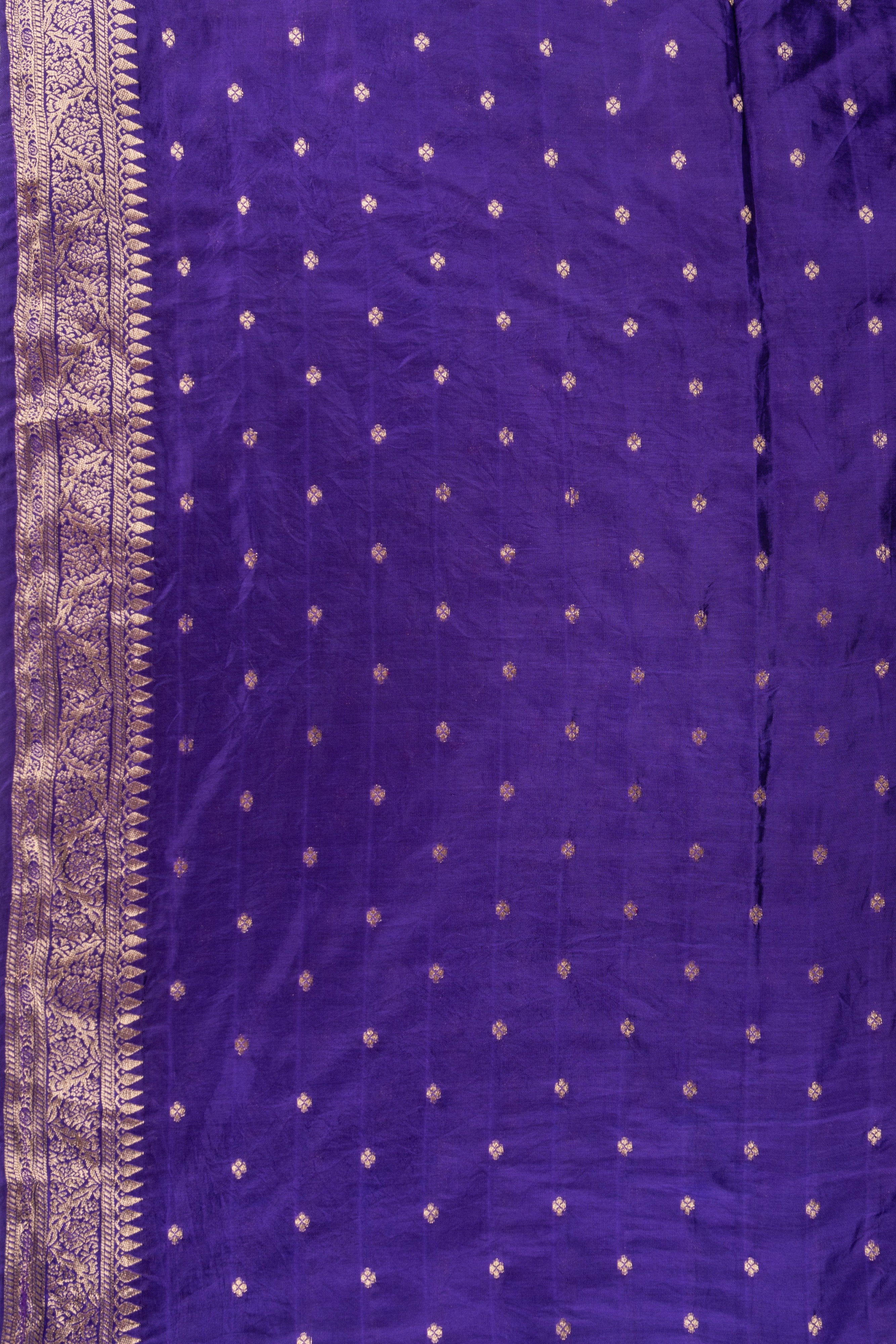 Purple Pink Bridal Pure Katan Silk Banarasi Handloom Saree