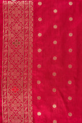 Peach Shaded Motif Pure Katan Silk Banarasi Handloom Saree