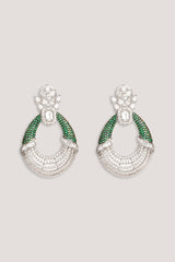 Classic and elegant pair of diamond earrings