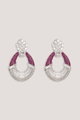 Classic and elegant pair of diamond earrings