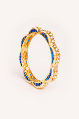Classy and stylish kundan pair of bangles