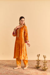 Azmiya - Orange Chauga with Salwar with Dupatta