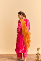 Azmiya - Hotpink Chauga with Salwar and Dupatta