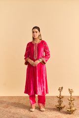 Azmiya - Hotpink Chauga with Salwar and Dupatta