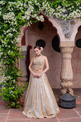 Sunehri Ivory Gold Lehenga Set