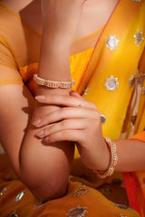 Classy and stylish kundan pair of bangles