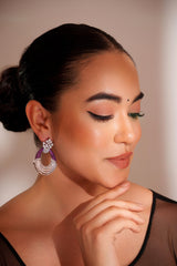Classic and elegant pair of diamond earrings