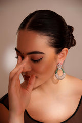 Classic and elegant pair of diamond earrings