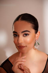 Classic and elegant pair of diamond earrings
