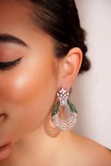 Classic and elegant pair of diamond earrings