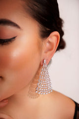 Classic and elegant pair of diamond earrings