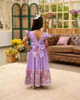 Lilac Embroiderd Lehenga with Choli Set