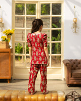 Pink Printed Kurti Salwar Set