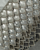 Ombre grey clutch
