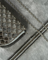 Ombre grey clutch