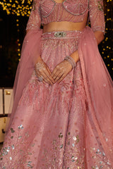 Rose Royal Lehenga Set. 3 (Lehenga + Blouse + Dupatta)
