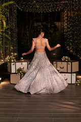 Shahi Shimmer Lehenga Set. 3 (Lehenga + Blouse + Dupatta)