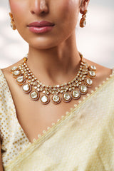 Dramatic and stylish moissanite set with matching earrings