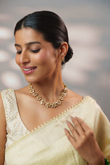 Dramatic and stylish moissanite set with matching earrings