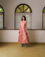 Fully embellished fit and flare midi dress