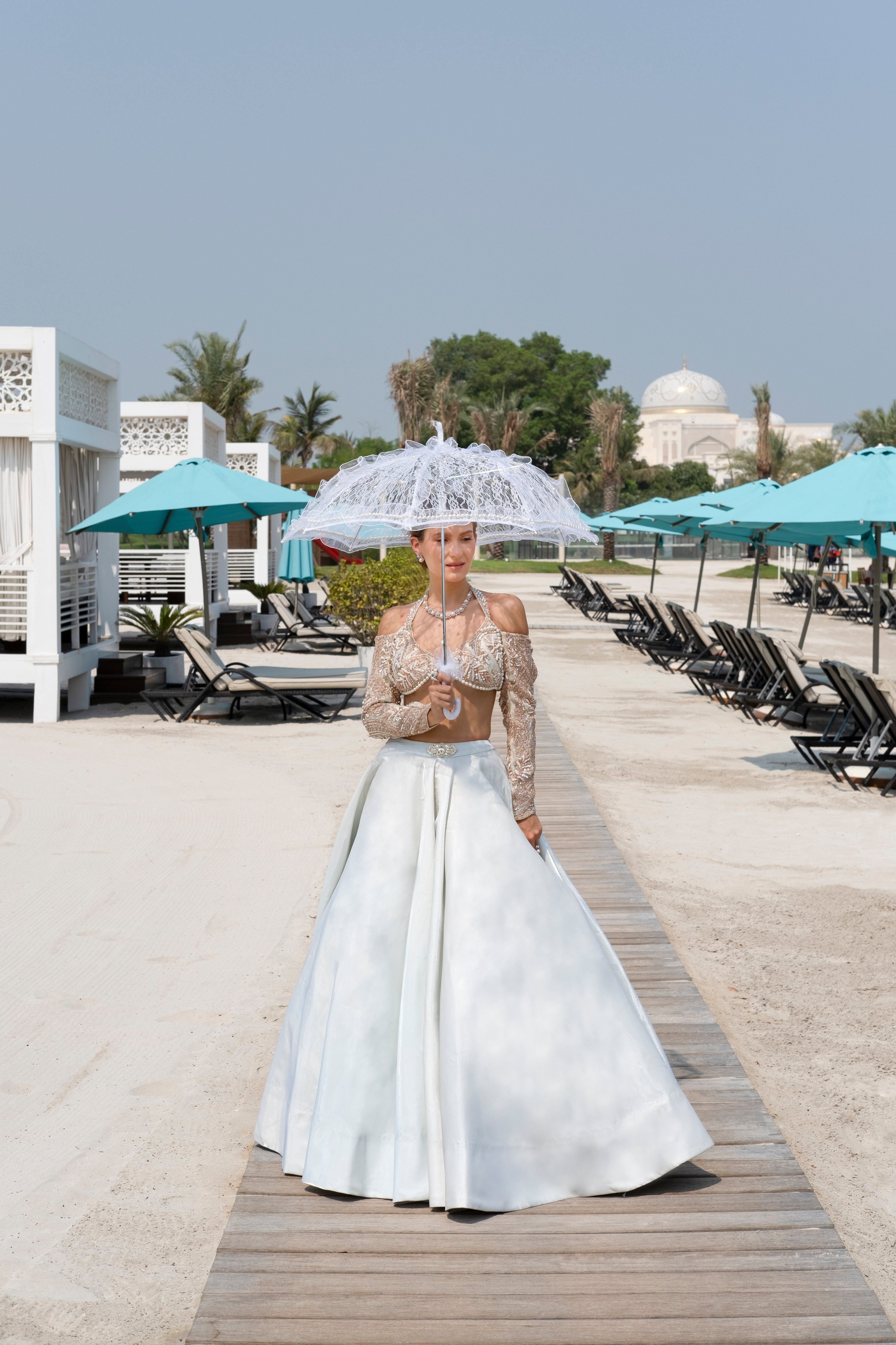 Ivymist Spring Mint Lehenga set