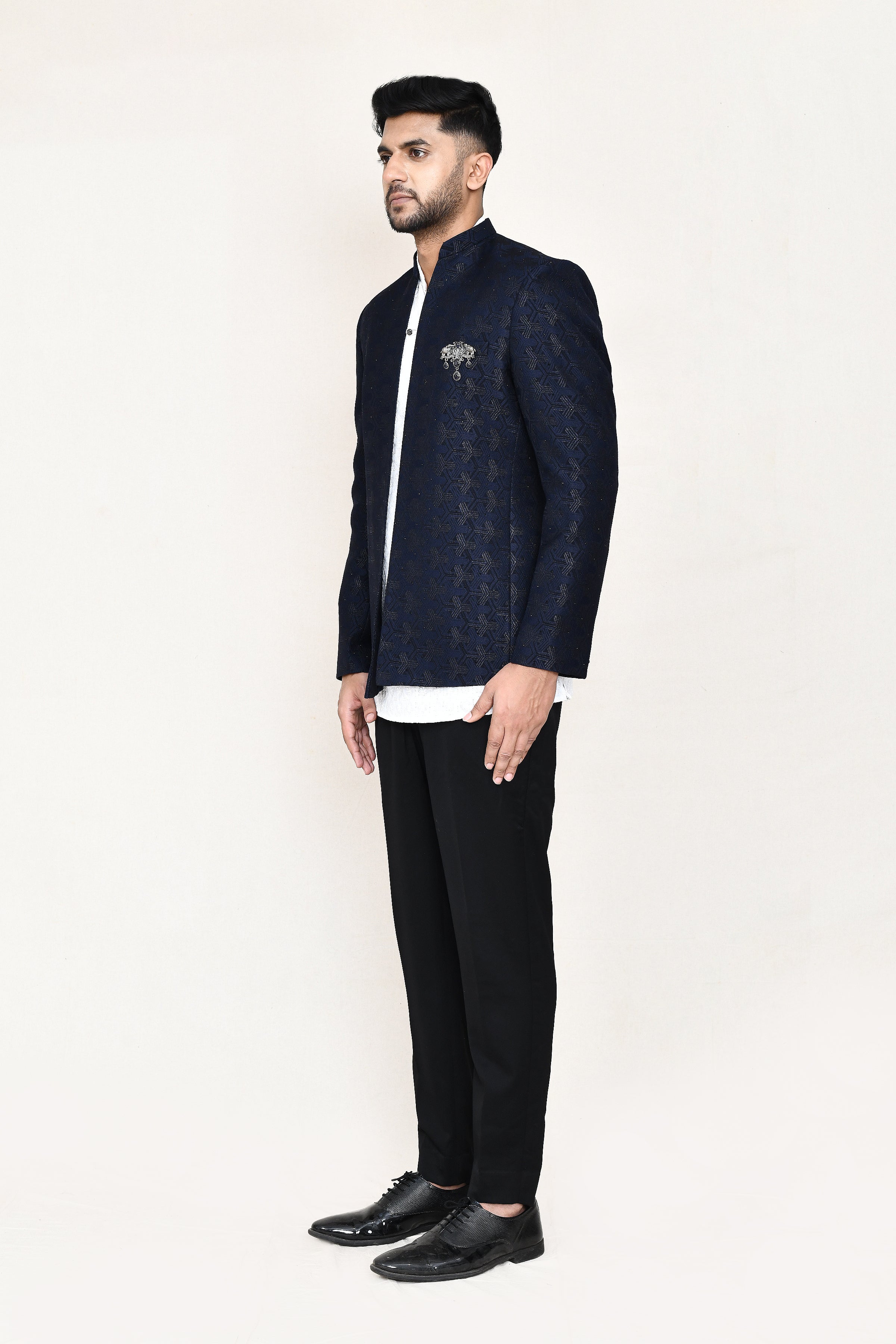 open prince coat, kurta with pant