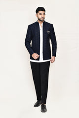 open prince coat, kurta with pant