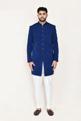 open jacket, indowestern with straight fit pant