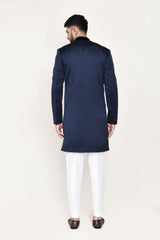 open jacket, indowestern with straight fit pant