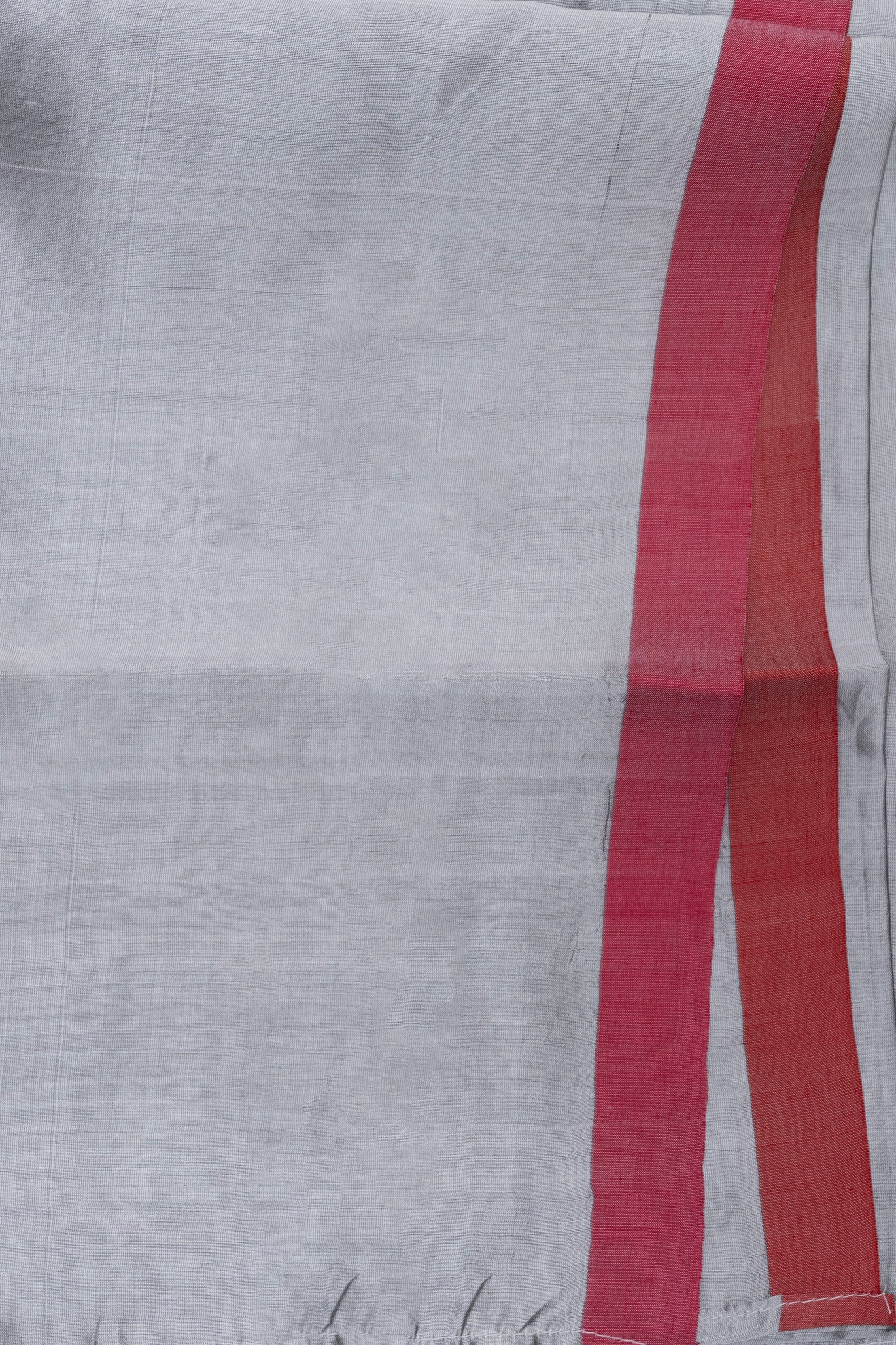 Silver-Bottle Green toned Pure Chanderi Silk Saree