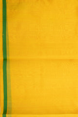Yellow Pure Chanderi Silk Banarasi handloom saree