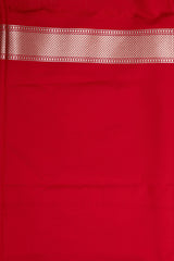 Red Stripe Pure Silk Banarasi Handloom Saree