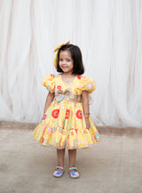 Yellow Organza frock